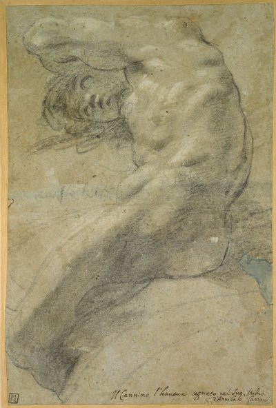 Study of a Nude Man by Annibale Carracci